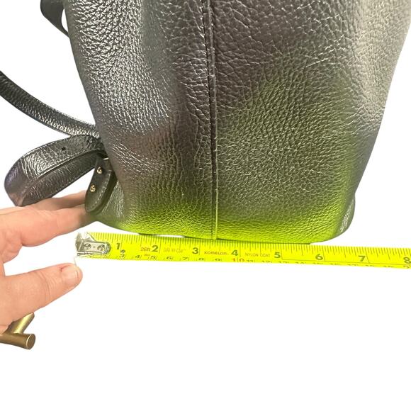 Cuyana Black Pebbled Leather Convertible Backpack Tote 13” original design main image 4